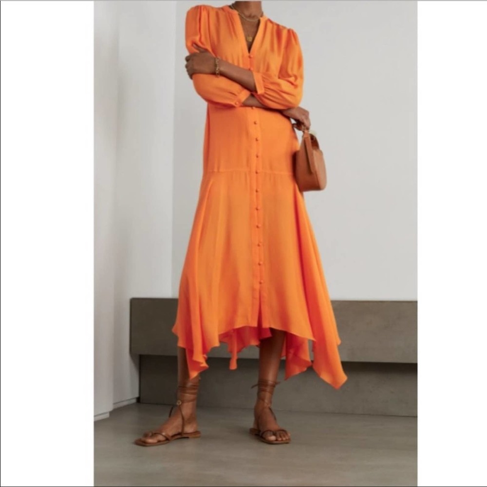 Veronica Beard Roksanda orange Maxi Dress